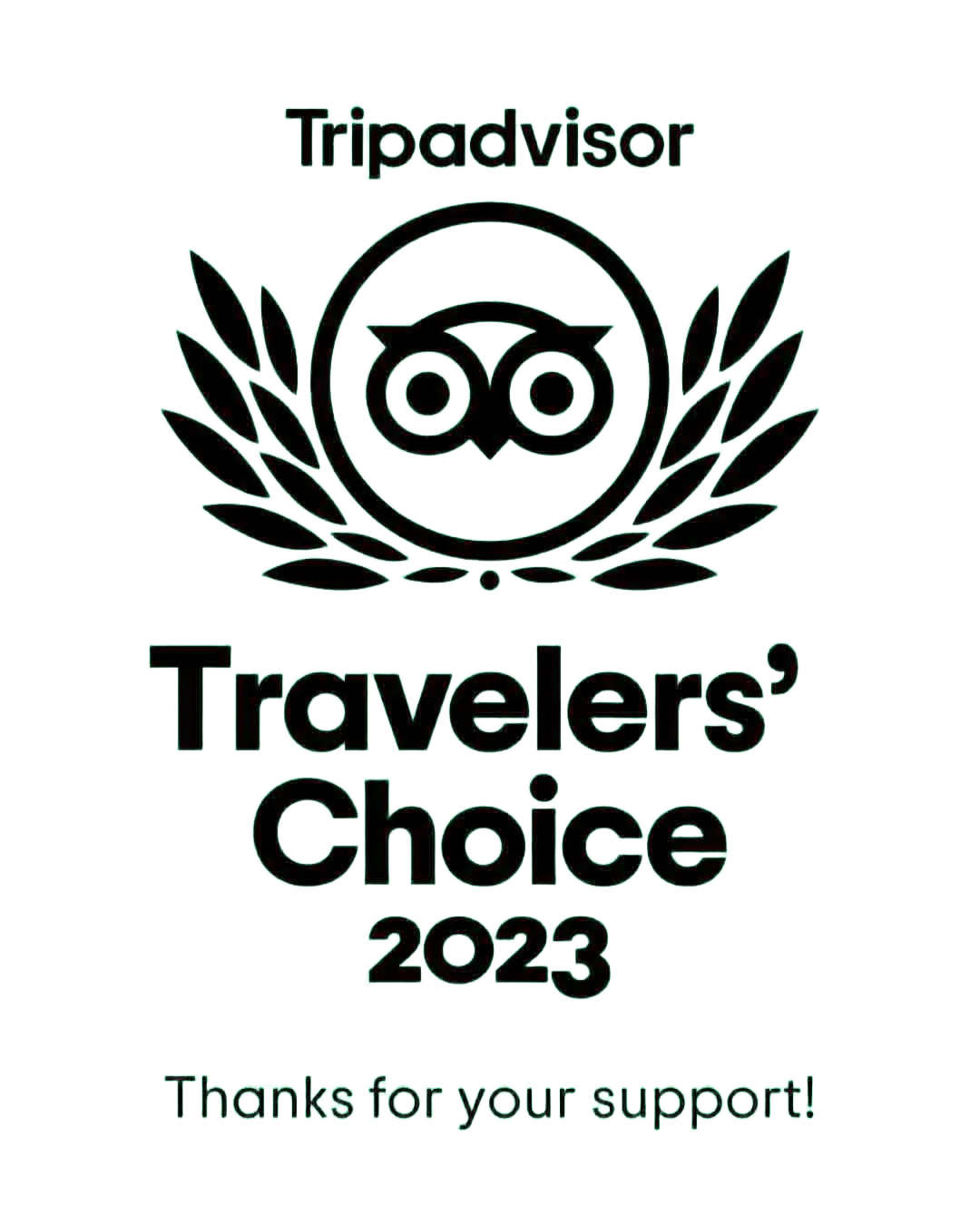 TripAdvisor Travelers' Choice 2023
